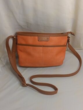 Rosetti Orange and Tan Crossbody Bag